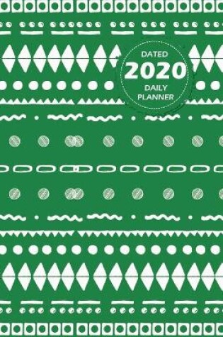 Cover of Pattern Lifestyle, Dated 2020 Daily Planner, 365 Days Blank Lined, Write-in Journal (Green)