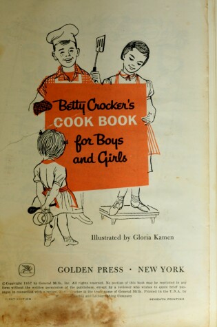 Cover of Betty Crocker's Cookbook for Boys and Girls