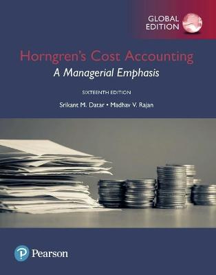 Book cover for Horngren's Cost Accounting plus Pearson MyLab Accounting with Pearson eText, Global Edition