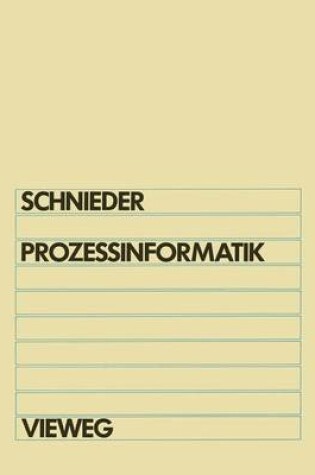 Cover of Prozeßinformatik