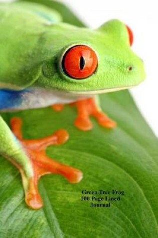 Cover of Green Tree Frog 100 Page Lined Journal