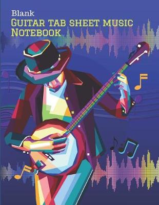 Book cover for Blank Guitar tab sheet music notebook