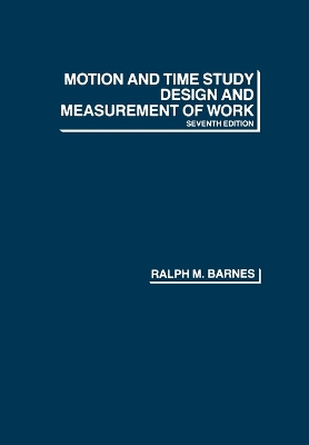 Book cover for Motion and Time Study