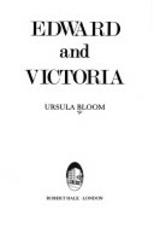 Cover of Edward and Victoria