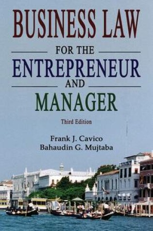 Cover of Business Law for the Entrepreneur and Manager (3rd Edition)