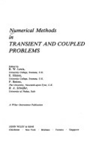 Cover of Numerical Methods in Transient and Coupled Problems