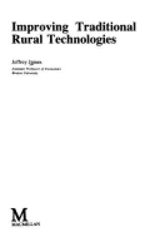 Cover of Improving Traditional Rural Technologies