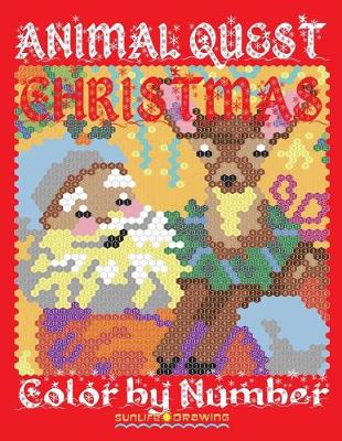 Book cover for Christmas Animal Quest Color by Number