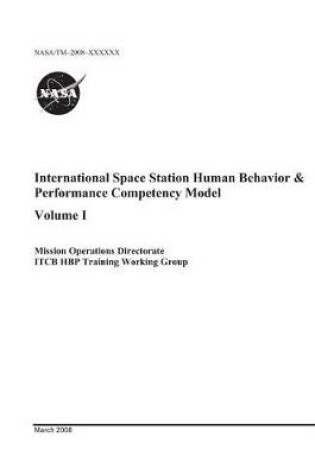 Cover of International Space Station Human Behavior and Performance Competency Model