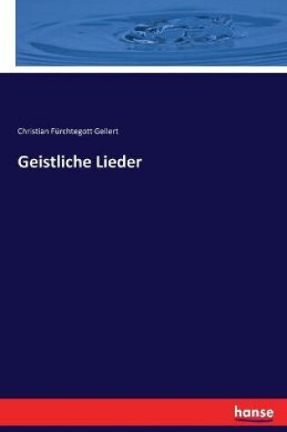 Cover of Geistliche Lieder