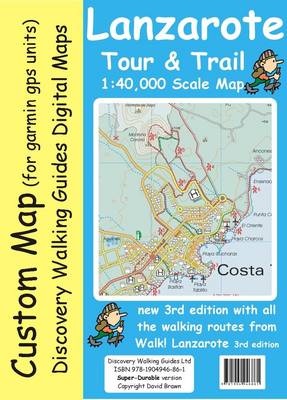 Book cover for Lanzarote Tour & Trail Custom Map