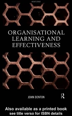 Book cover for Organisational Learning and Effectiveness