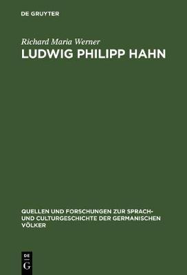 Cover of Ludwig Philipp Hahn