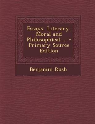 Book cover for Essays, Literary, Moral and Philosophical ... - Primary Source Edition