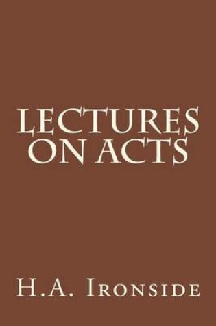 Cover of Lectures On Acts