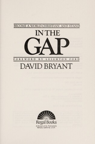 Cover of In the Gap