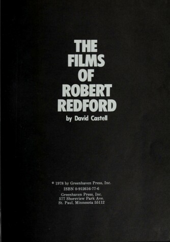 Book cover for The Films of Robert Redford