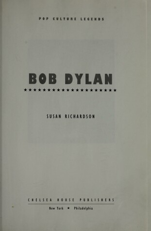 Book cover for Bob Dylan (Pop Culture)(Oop)