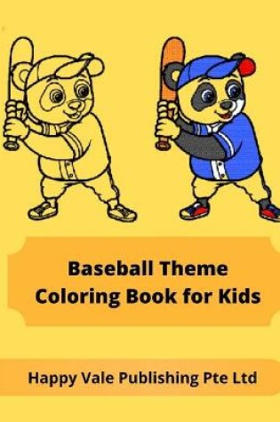 Cover of Baseball Theme Coloring Book for Kids
