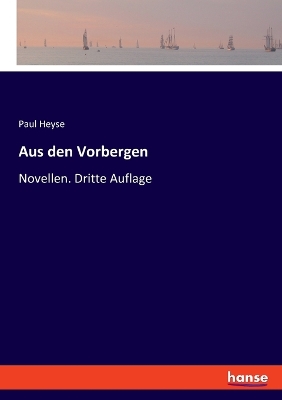 Book cover for Aus den Vorbergen