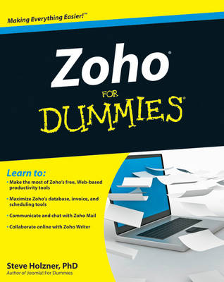 Book cover for Zoho For Dummies