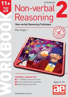 Book cover for 11+ Non-verbal Reasoning Year 4/5 Workbook 2