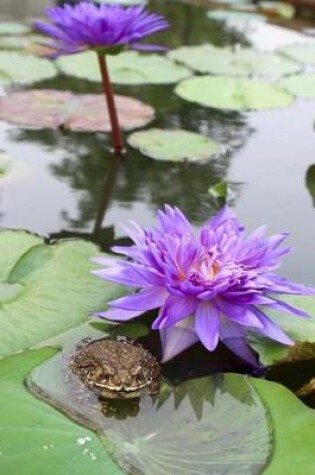 Cover of Purple Water Lily with a Toad Journal