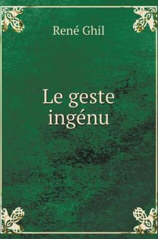 Cover of Le geste ingénu