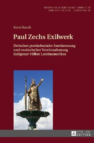 Cover of Paul Zechs Exilwerk