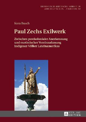 Cover of Paul Zechs Exilwerk