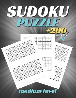 Book cover for Sudoku Puzzle Book +200 Medium Level