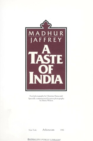Cover of A Taste of India