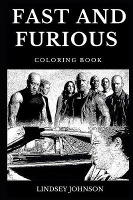 Book cover for Fast and Furious Coloring Book