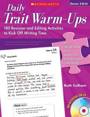 Book cover for Daily Trait Warm-Ups, Grades 3 & Up