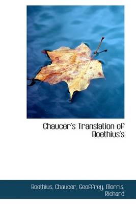 Book cover for Chaucer's Translation of Boethius's