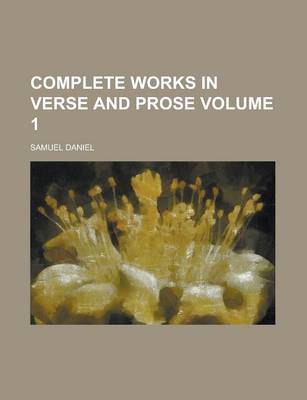 Book cover for Complete Works in Verse and Prose (Volume 3)