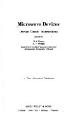 Cover of Microwave Devices