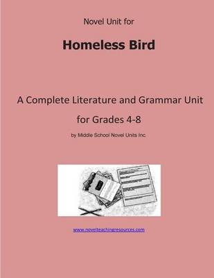 Book cover for Novel Unit for Homeless Bird