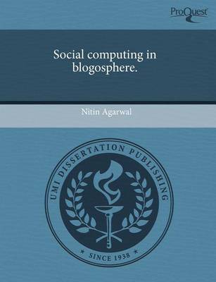 Book cover for Social Computing in Blogosphere
