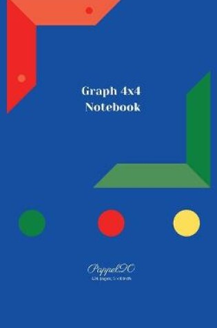 Cover of Graph 4x4 Notebook - Blue cover - 124 pages-5x8-Inches