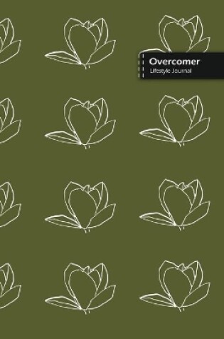 Cover of Overcomer Lifestyle Journal, Blank Write-in Notebook, Dotted Lines, Wide Ruled, Size (A5) 6 x 9 In (Green II)