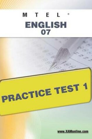 Cover of MTEL English 07 Practice Test 1