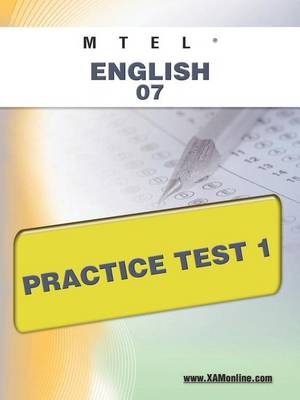 Cover of MTEL English 07 Practice Test 1