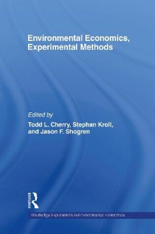 Cover of Environmental Economics, Experimental Methods