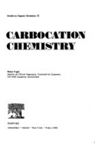 Cover of Carbocation Chemistry