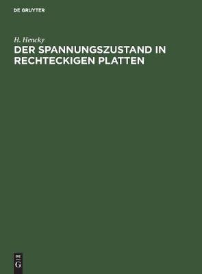 Book cover for Der Spannungszustand in Rechteckigen Platten