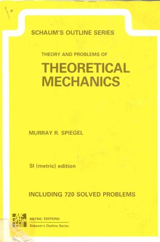 Cover of Theory and Problems of Theoretical Mechanics