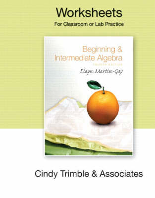 Book cover for Worksheets  for Beginning & Intermediate Algebra