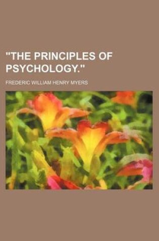 Cover of The Principles of Psychology.