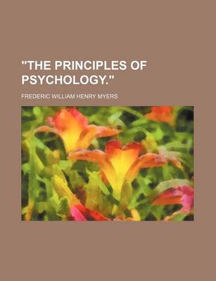 Book cover for The Principles of Psychology.